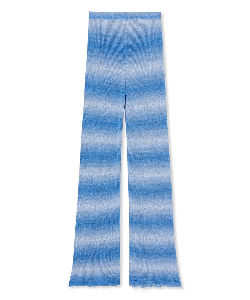 Blue MSGM Cotton Pants With Faded Effect | USA_MSGM19735