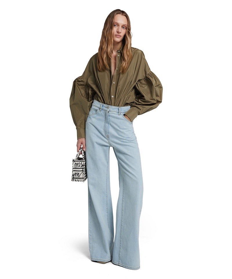 Blue MSGM Light Denim Pants With 5 Pockets | USA_MSGM15017