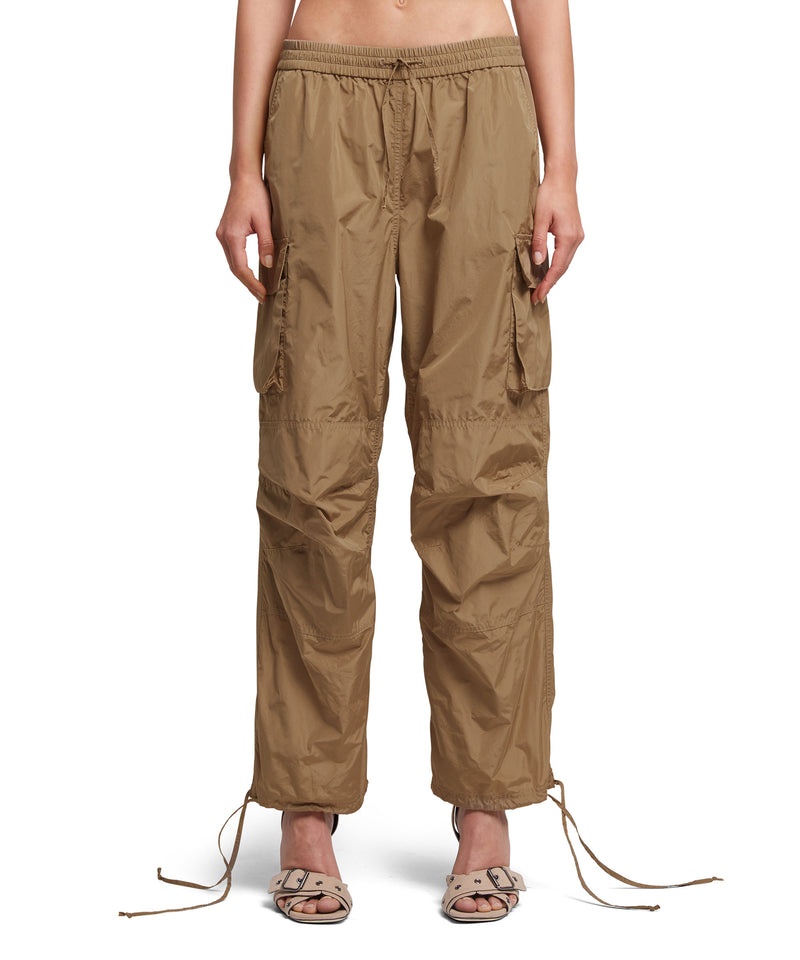 Brown MSGM Taffetà Cargo Pants | USA_MSGM68431