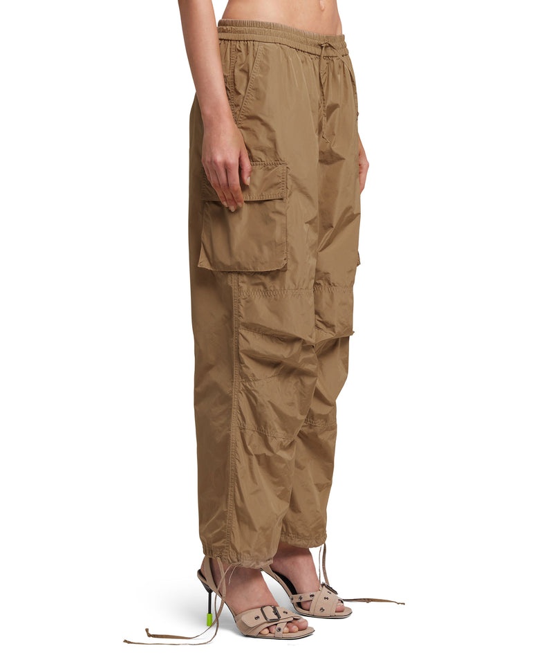 Brown MSGM Taffetà Cargo Pants | USA_MSGM68431