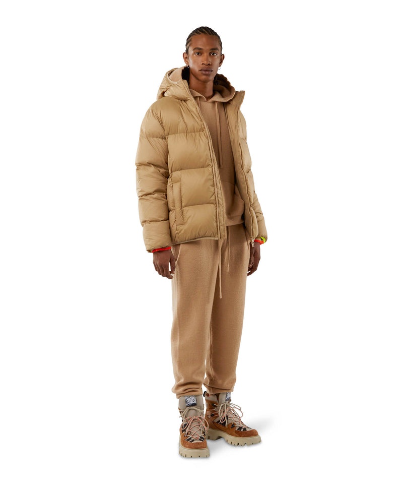 Brown MSGM Wool And Cashmere Track Pants | USA_MSGM24171