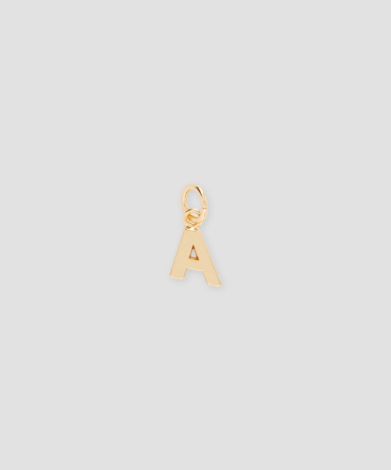 Gold MSGM Brass letter A charm | USA_MSGM86625