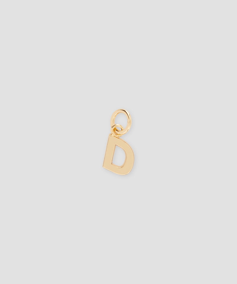 Gold MSGM Brass letter D charm | USA_MSGM15522