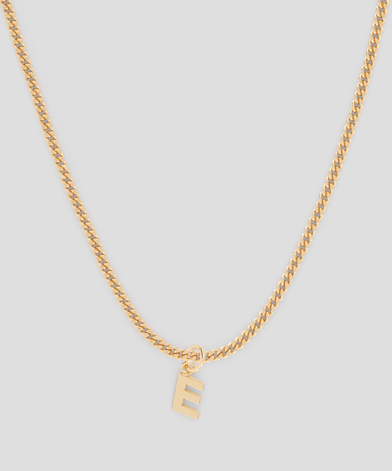 Gold MSGM Brass letter E charm | USA_MSGM93824