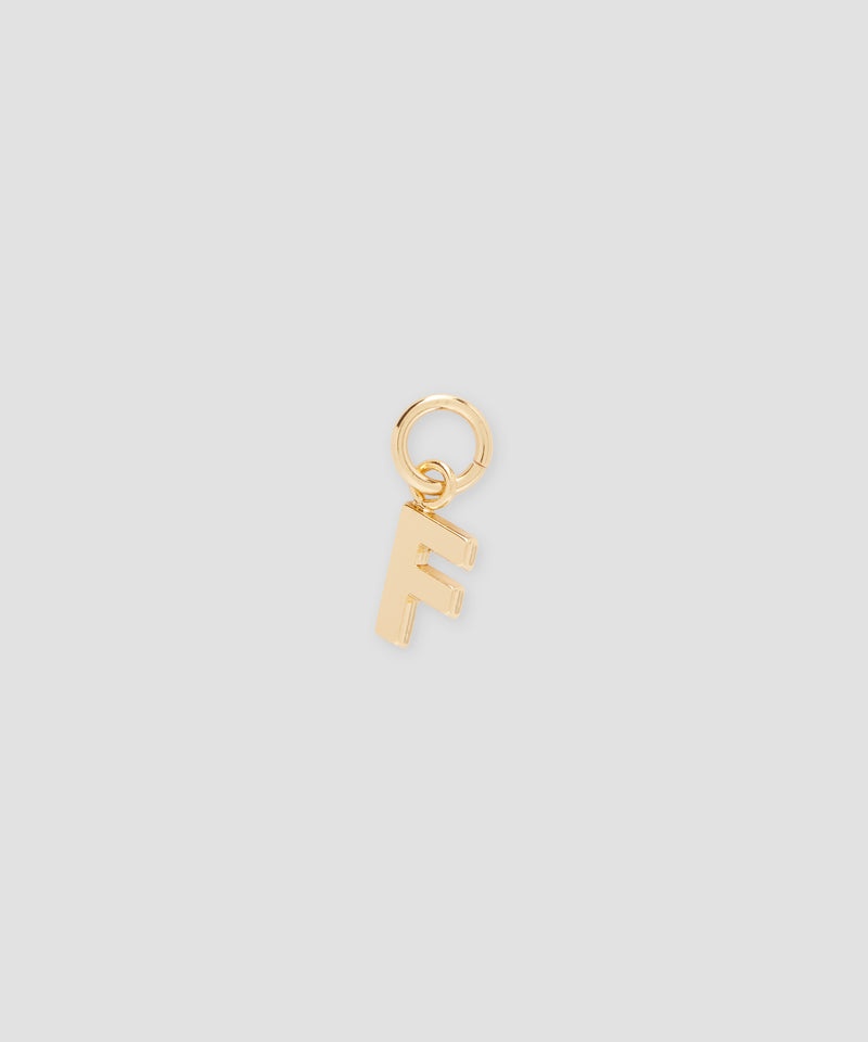 Gold MSGM Brass letter F charm | USA_MSGM80257