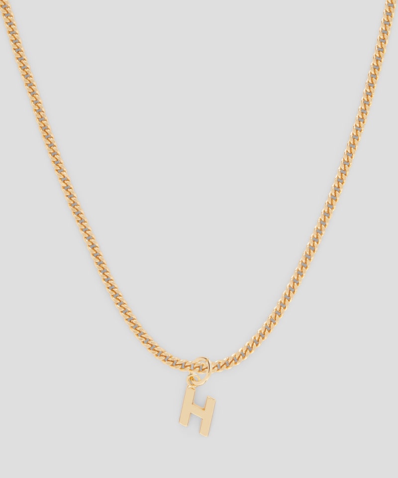 Gold MSGM Brass letter H charm | USA_MSGM62400