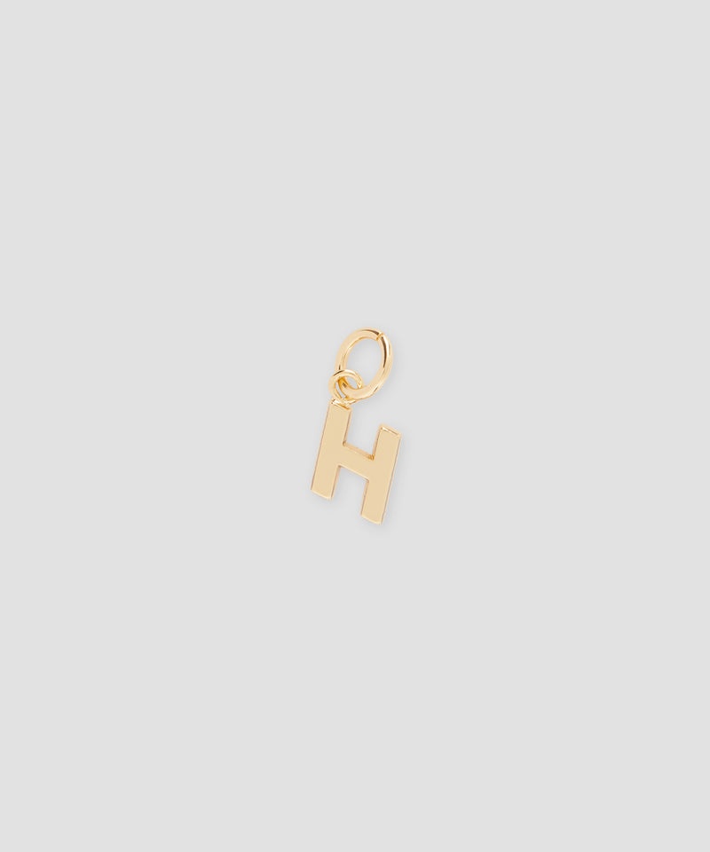 Gold MSGM Brass letter H charm | USA_MSGM62400