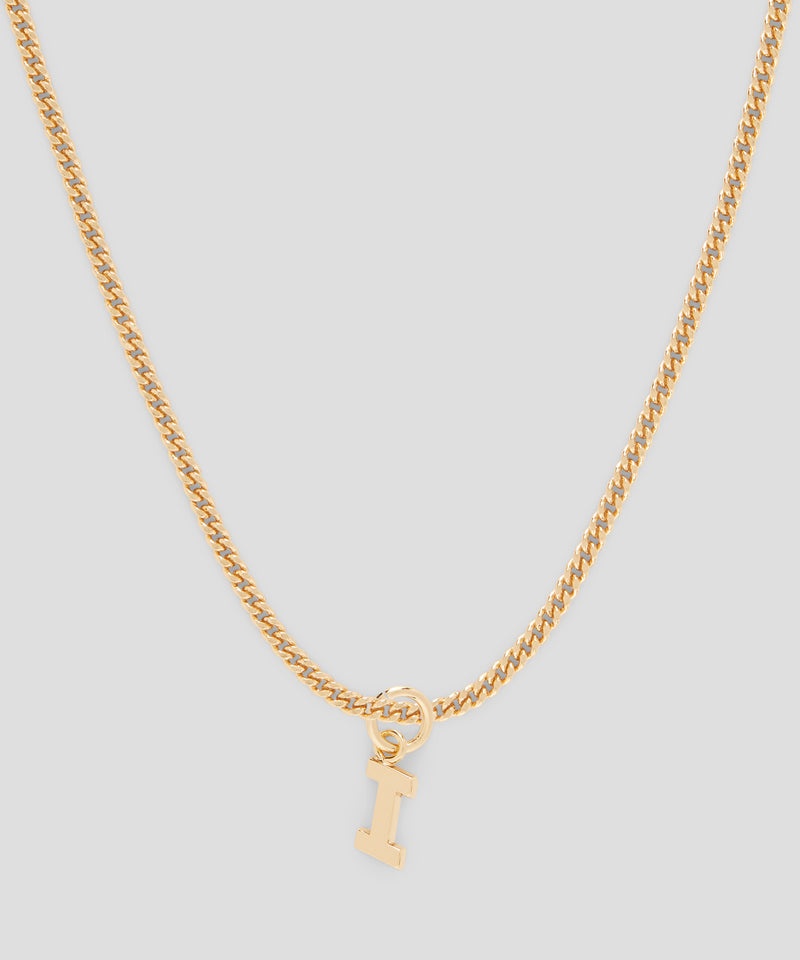 Gold MSGM Brass letter I charm | USA_MSGM15949