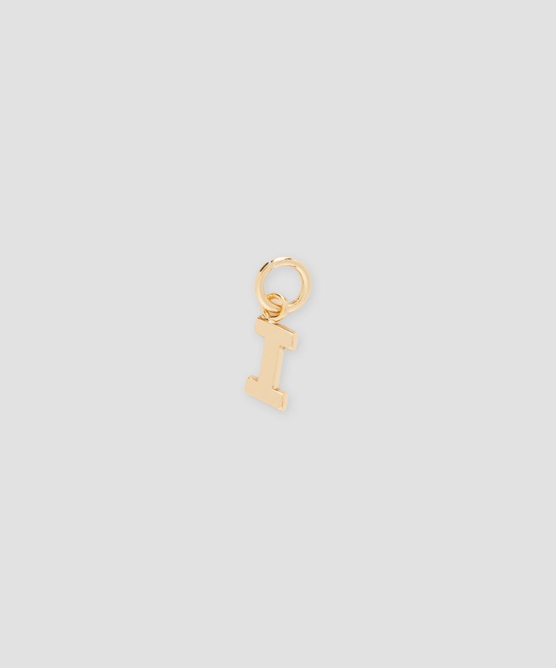 Gold MSGM Brass letter I charm | USA_MSGM15949