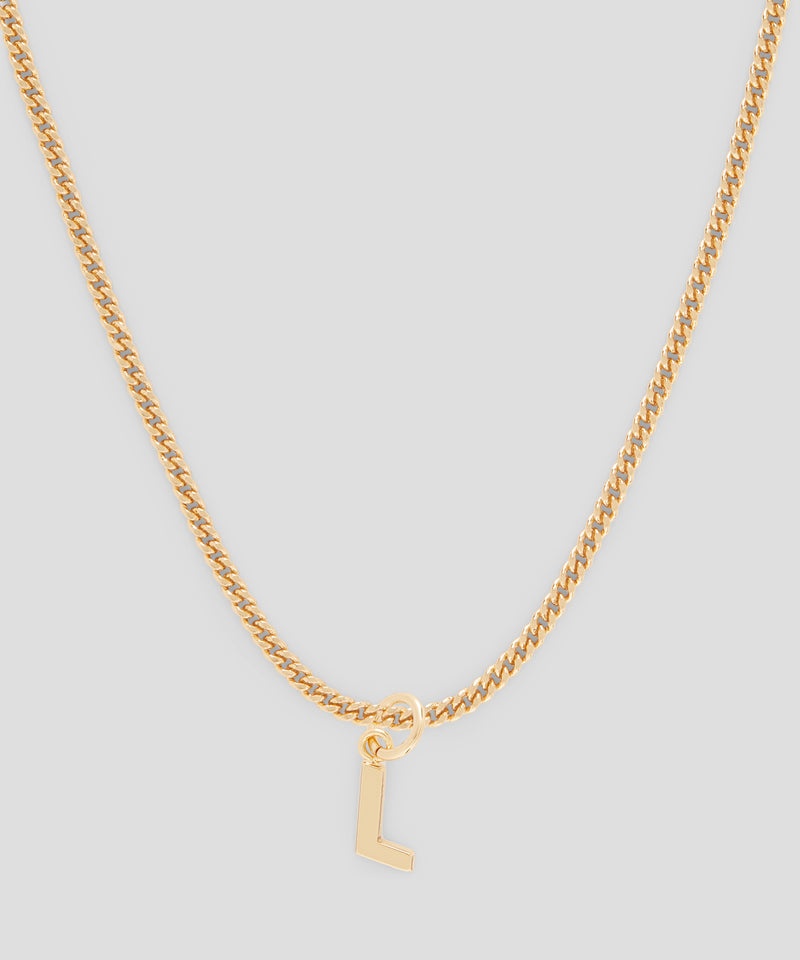 Gold MSGM Brass letter L charm | USA_MSGM95104