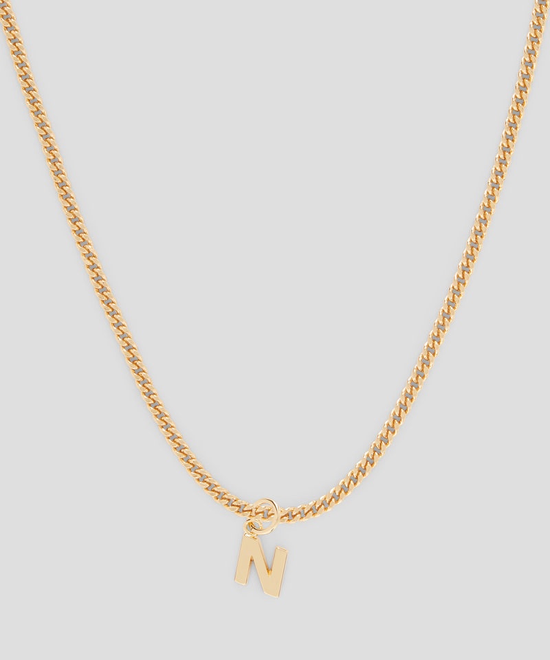 Gold MSGM Brass letter N charm | USA_MSGM11144