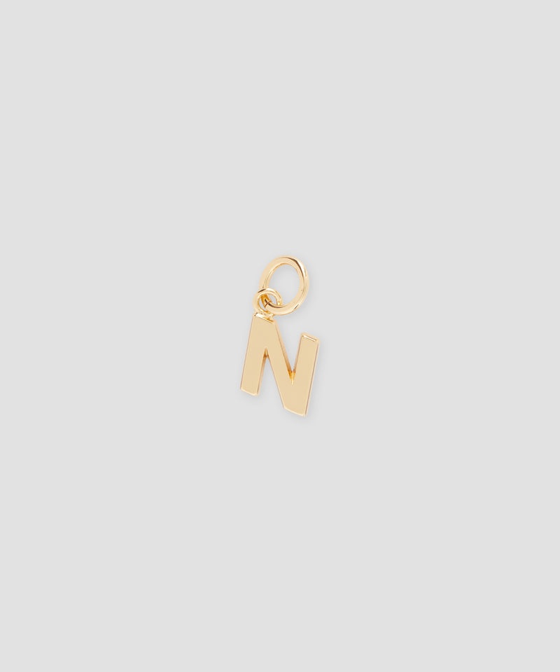 Gold MSGM Brass letter N charm | USA_MSGM11144