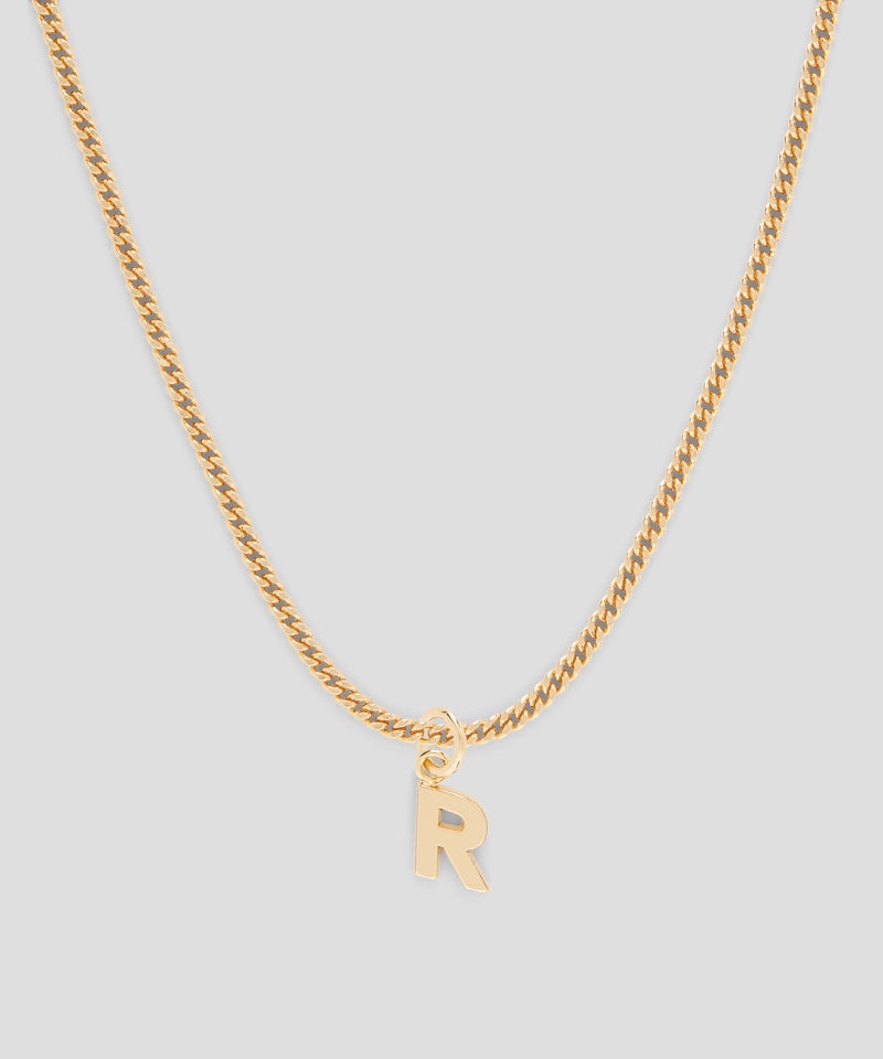 Gold MSGM Brass letter R charm | USA_MSGM94401