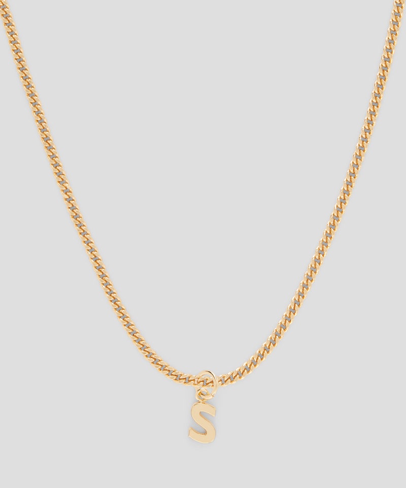 Gold MSGM Brass letter S charm | USA_MSGM90650