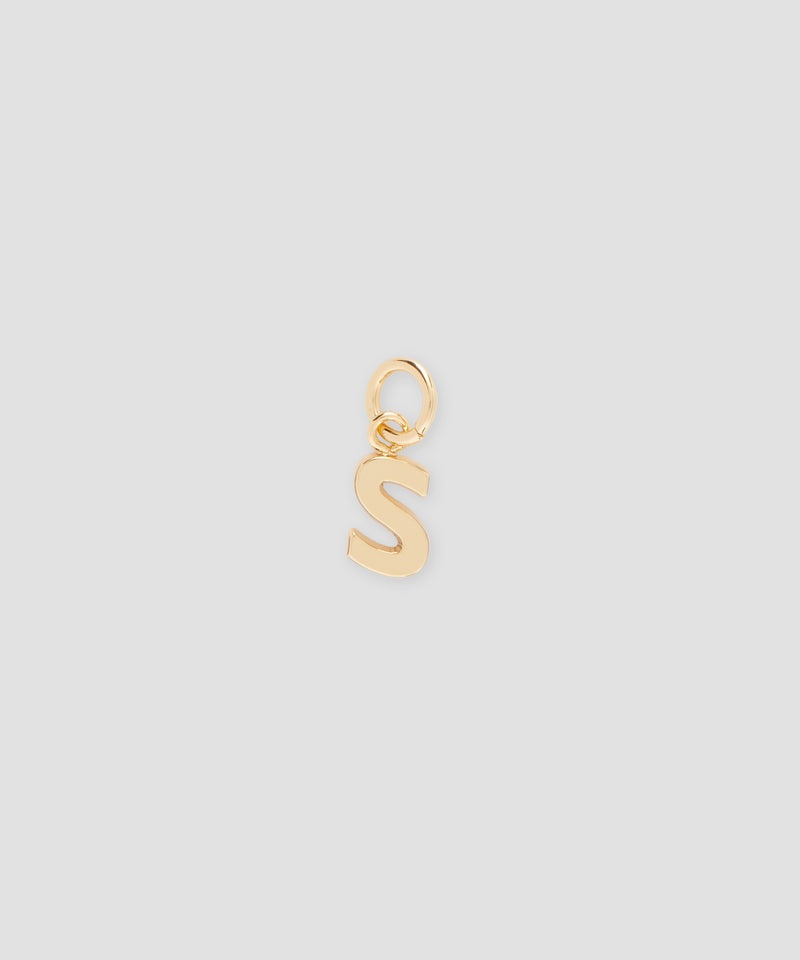 Gold MSGM Brass letter S charm | USA_MSGM90650