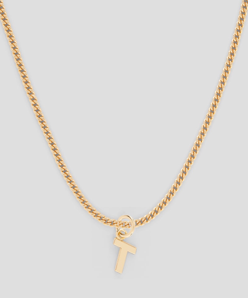 Gold MSGM Brass letter T charm | USA_MSGM89584