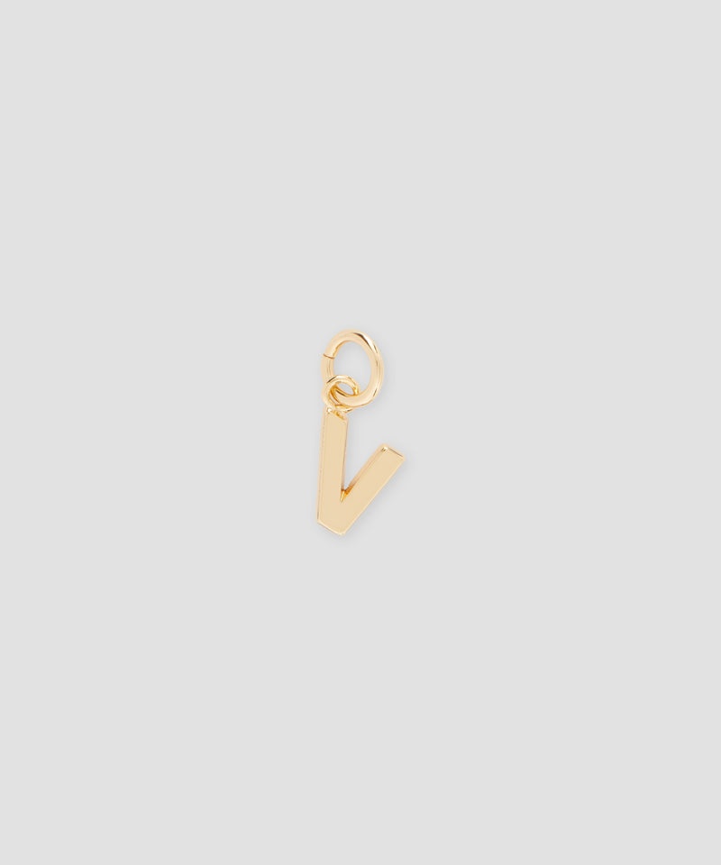 Gold MSGM Brass letter V charm | USA_MSGM80980