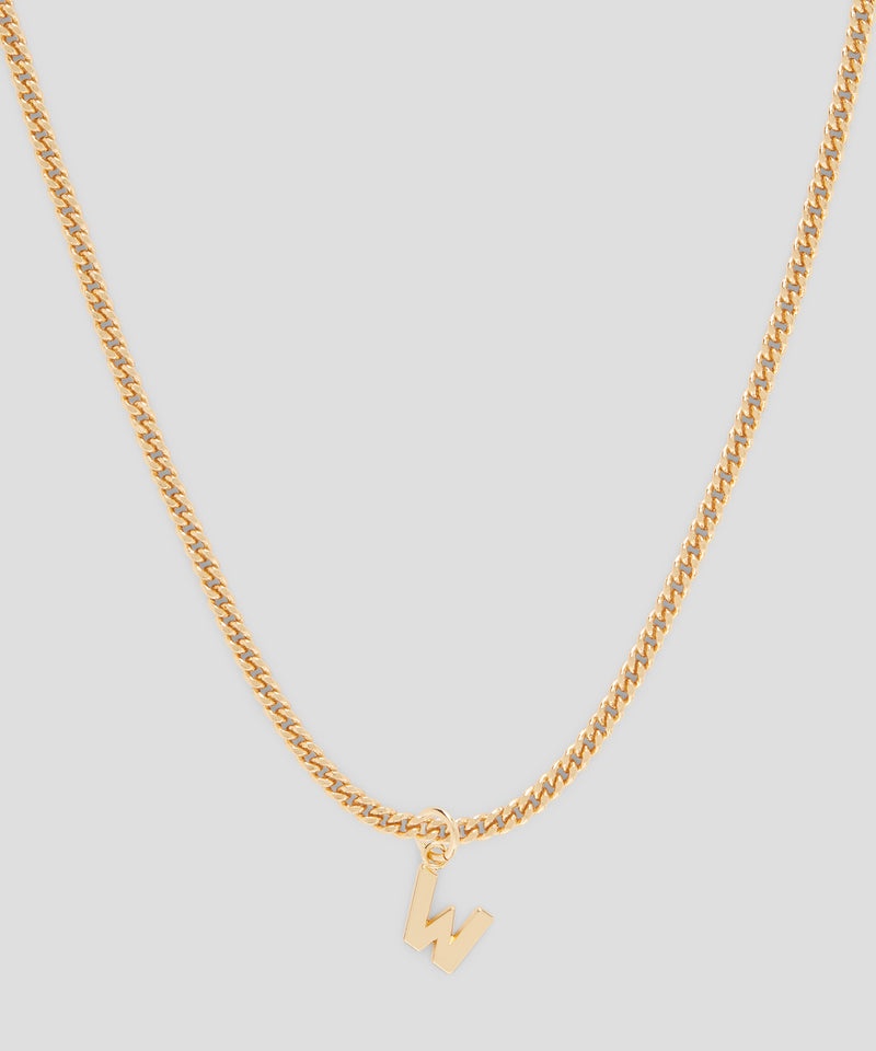 Gold MSGM Brass letter W charm | USA_MSGM46394