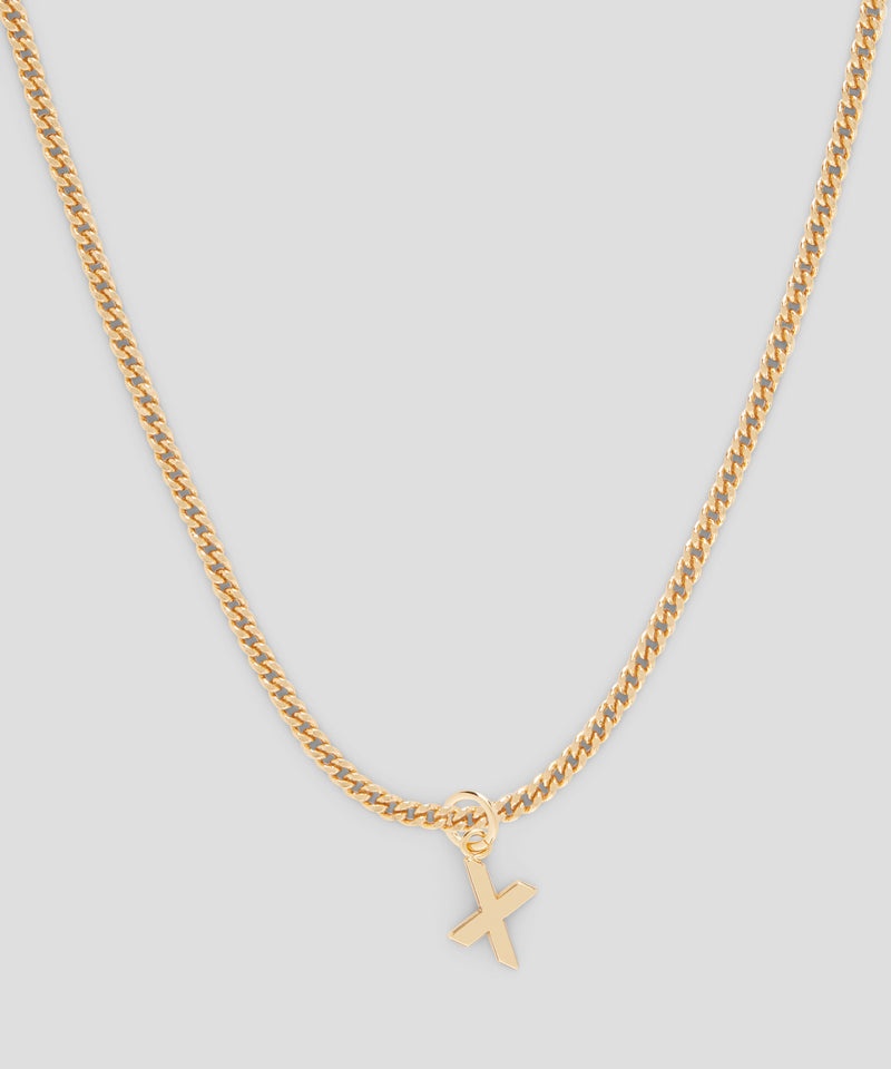 Gold MSGM Brass letter X charm | USA_MSGM64168