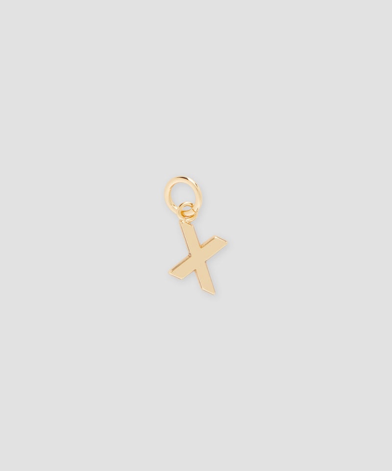 Gold MSGM Brass letter X charm | USA_MSGM64168