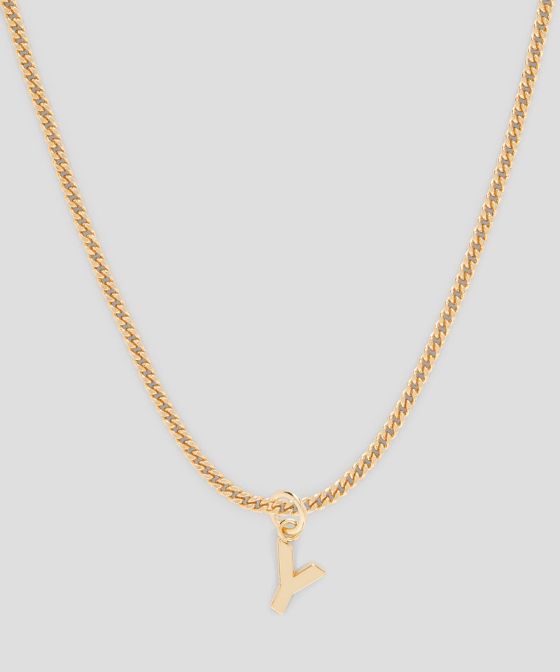 Gold MSGM Brass letter Y charm | USA_MSGM96857