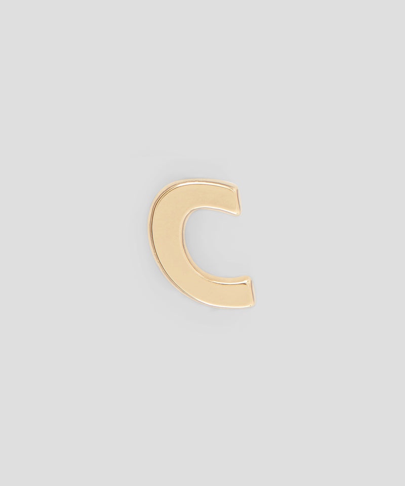 Gold MSGM Single brass C charm | USA_MSGM56212