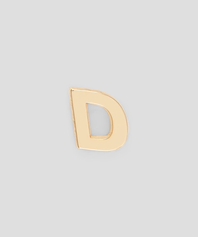 Gold MSGM Single brass D charm | USA_MSGM31662