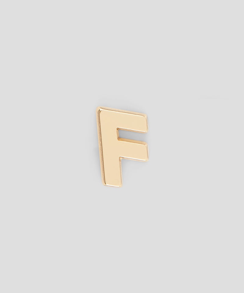 Gold MSGM Single brass F charm | USA_MSGM46252