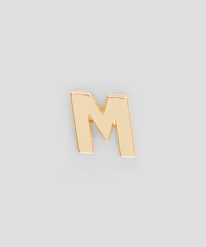 Gold MSGM Single brass M charm | USA_MSGM96153