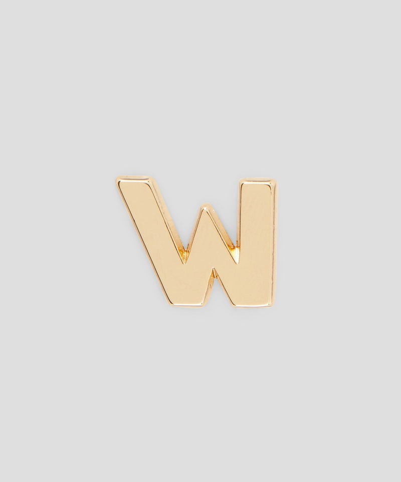 Gold MSGM Single brass W charm | USA_MSGM23461