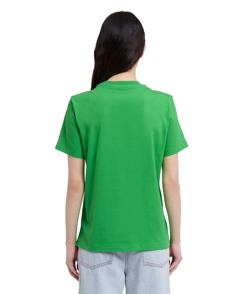 Green MSGM Brushstroke Logo | USA_MSGM45481