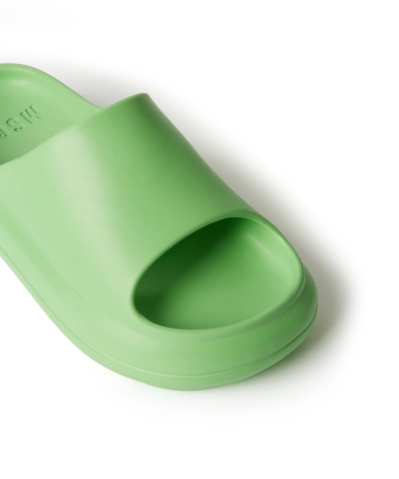 Green MSGM Chunky Ocean Club Pool Slides | USA_MSGM17468