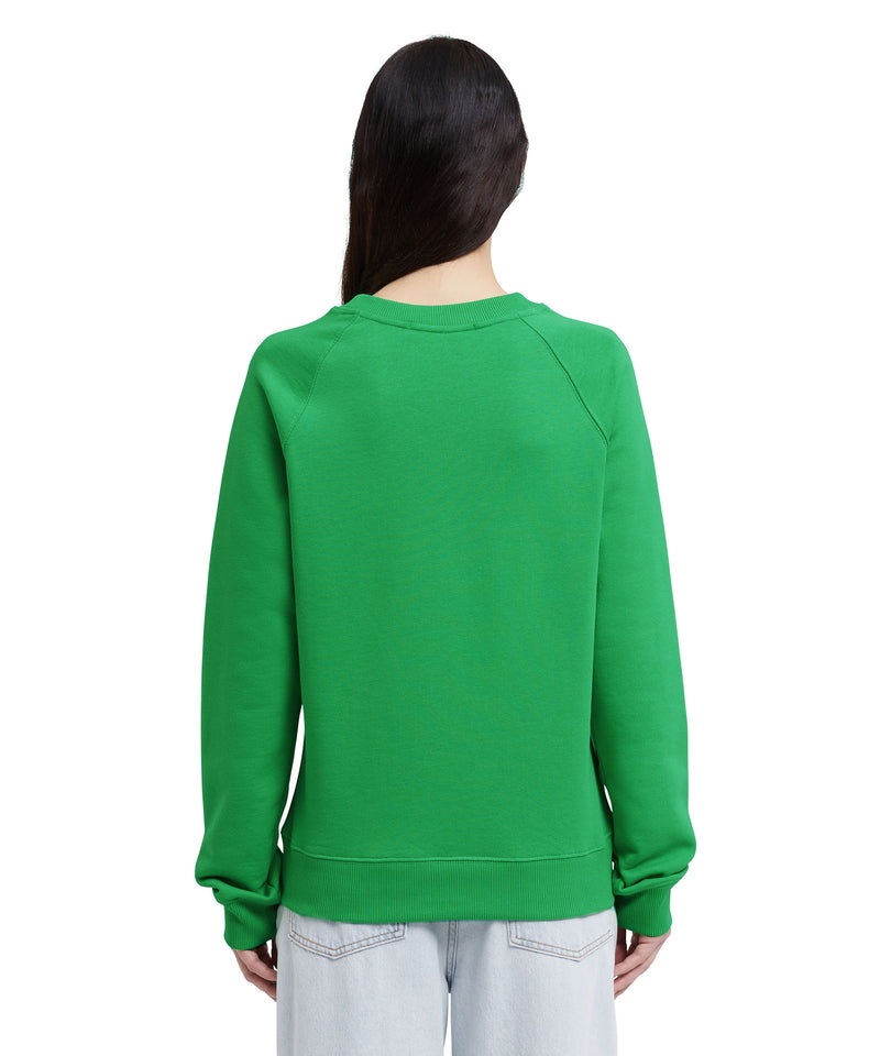 Green MSGM Mini Logo Sweatshirt | USA_MSGM45401