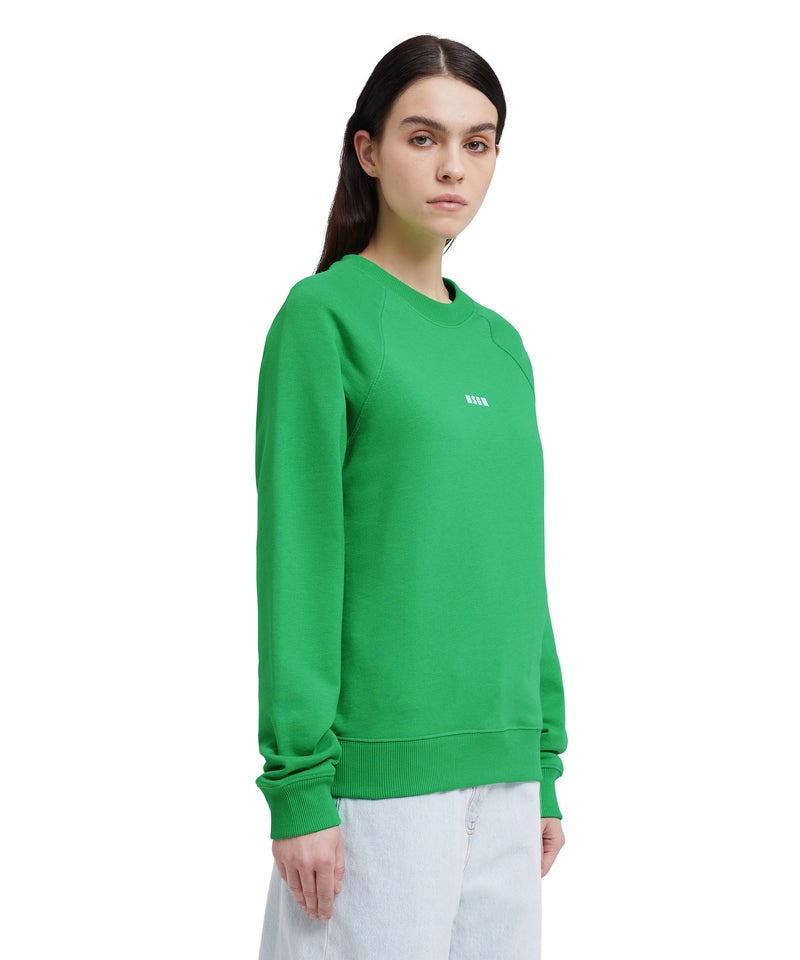 Green MSGM Mini Logo Sweatshirt | USA_MSGM45401