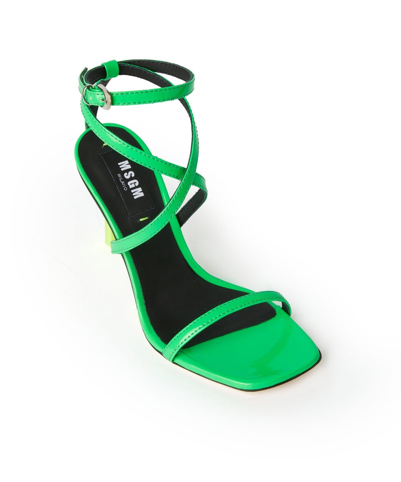 Green MSGM Sandal With Iconic Msgm Heel | USA_MSGM65137