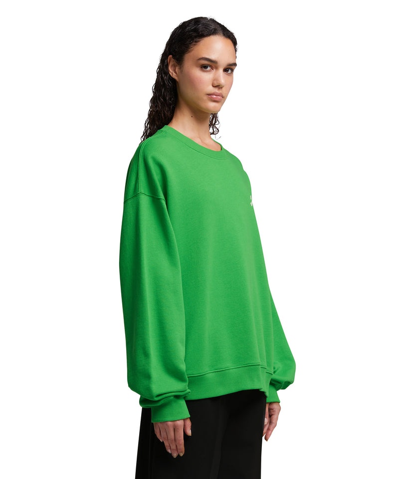 Green MSGM Sweatshirt With Bar Milano Graphic | USA_MSGM47907