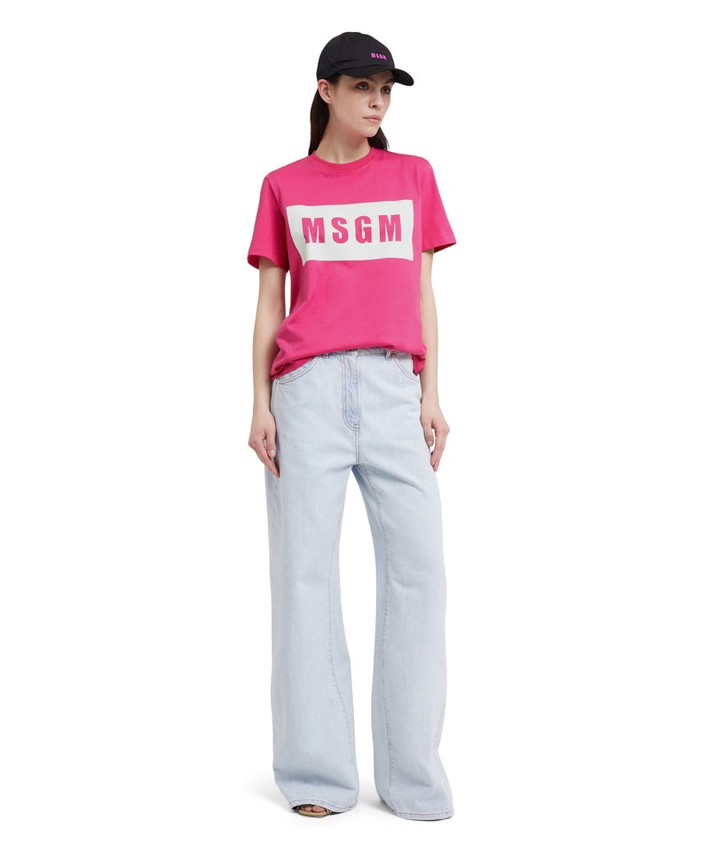 Pink MSGM Box Logo | USA_MSGM36456