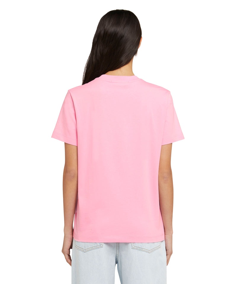 Pink MSGM Brushstroke Rose Graphic | USA_MSGM69320