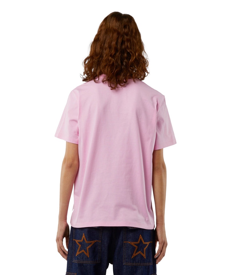 Pink MSGM Crew Neck Msgm Box Logo | USA_MSGM66893