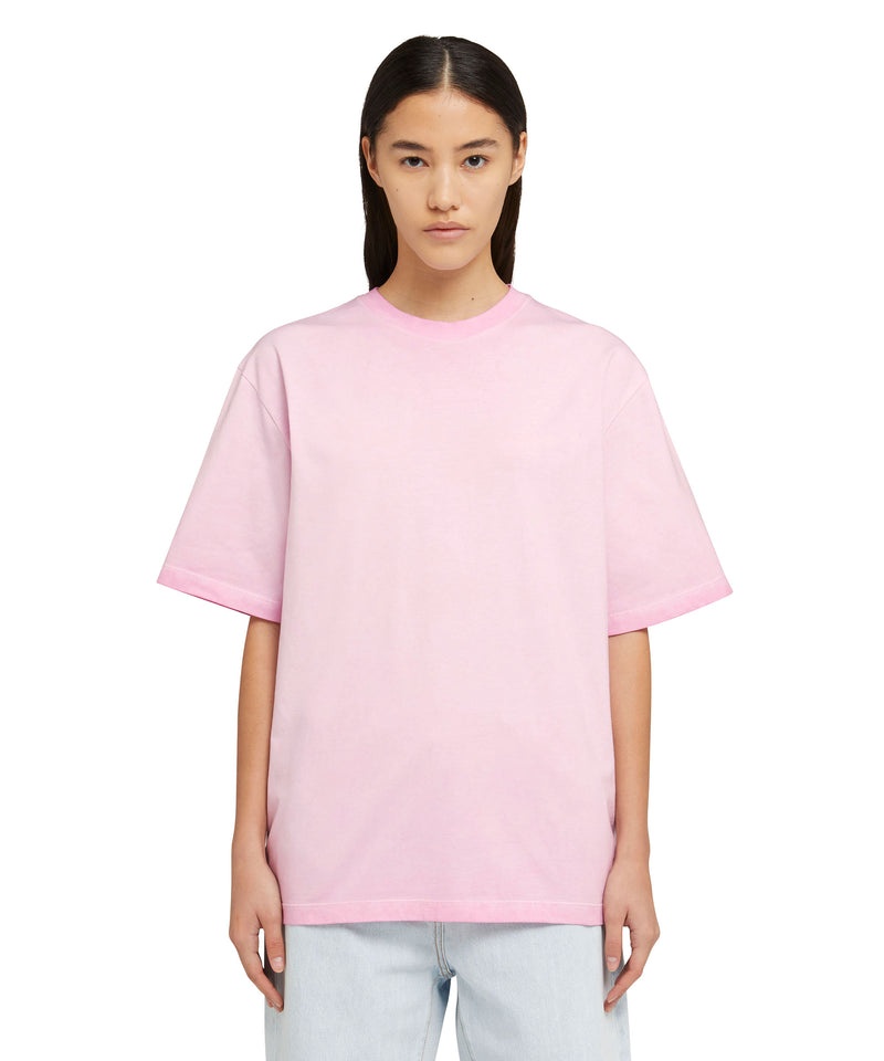 Pink MSGM Faded Treatment And Embroidered Logo | USA_MSGM25575