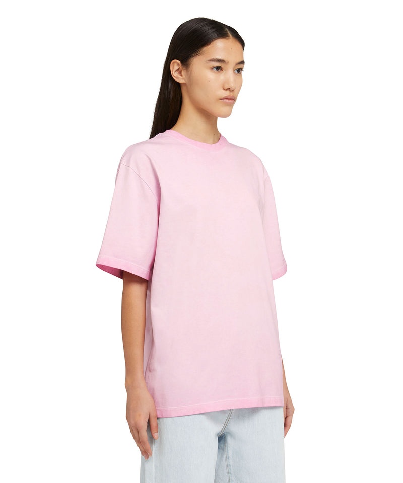 Pink MSGM Faded Treatment And Embroidered Logo | USA_MSGM25575