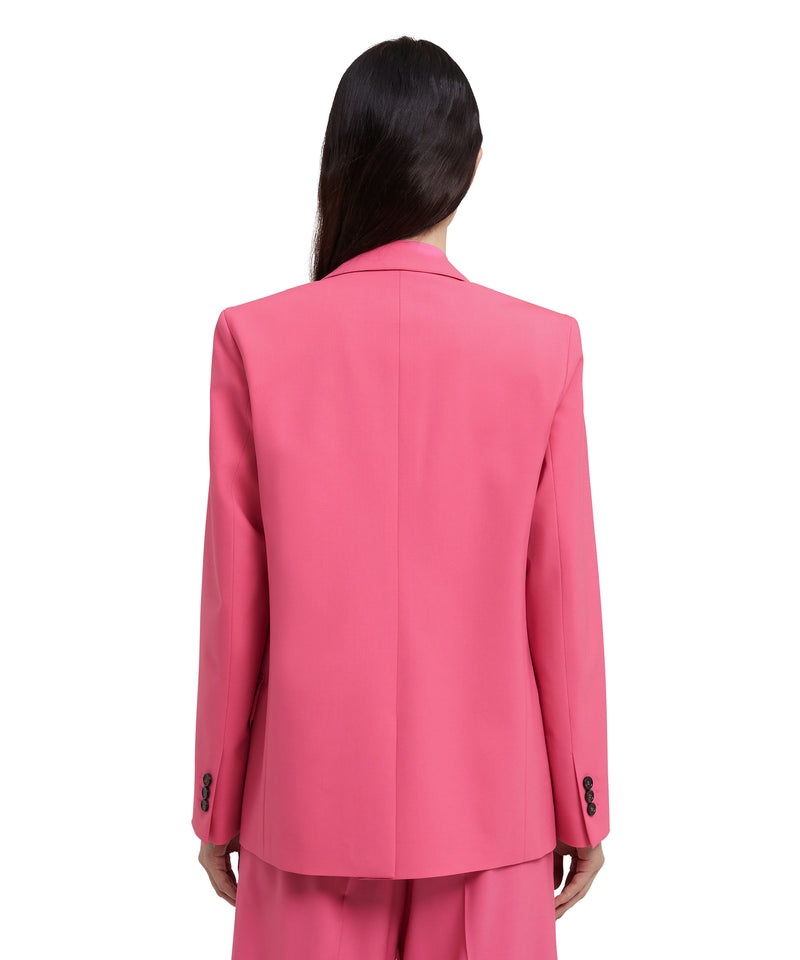 Pink MSGM Fresh Wool Single-breasted Jacket | USA_MSGM13106