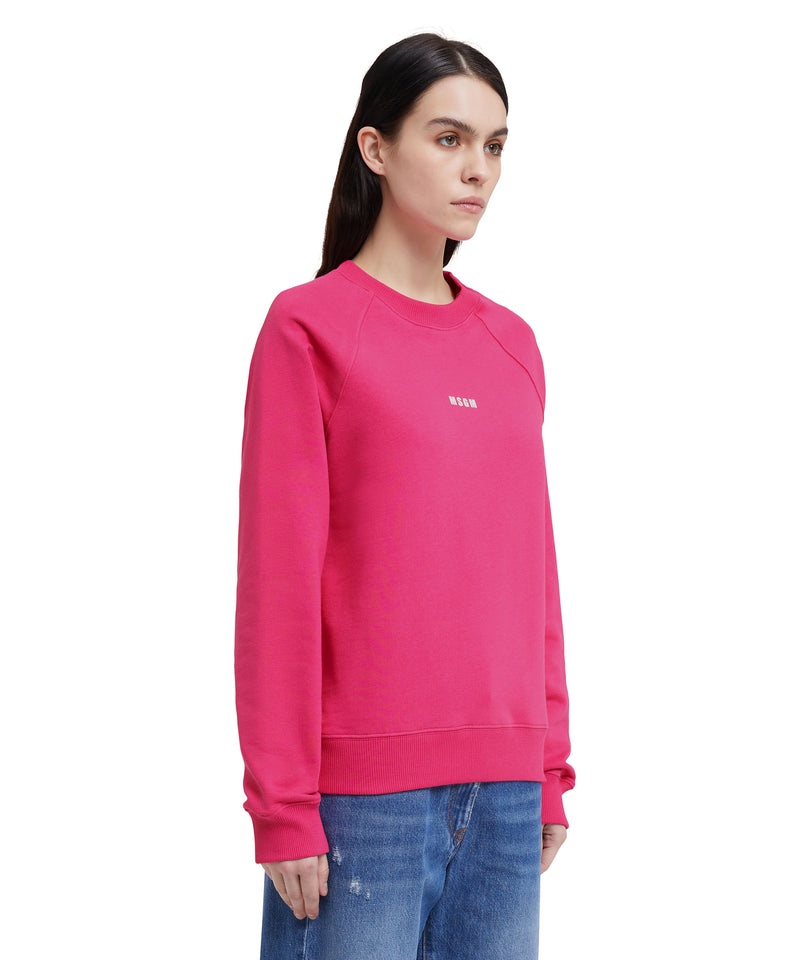 Pink MSGM Mini Logo Sweatshirt | USA_MSGM38437