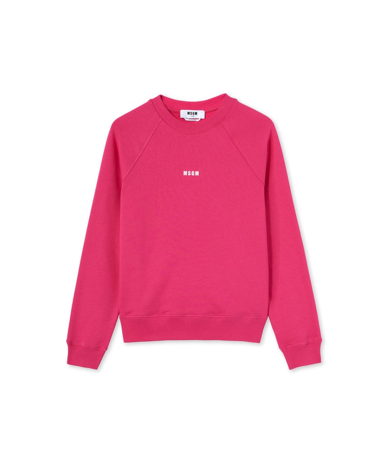 Pink MSGM Mini Logo Sweatshirt | USA_MSGM38437