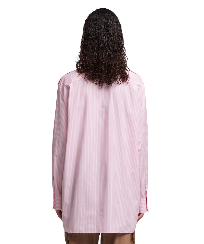 Pink MSGM Poplin Shirt With Small Pockets | USA_MSGM56828