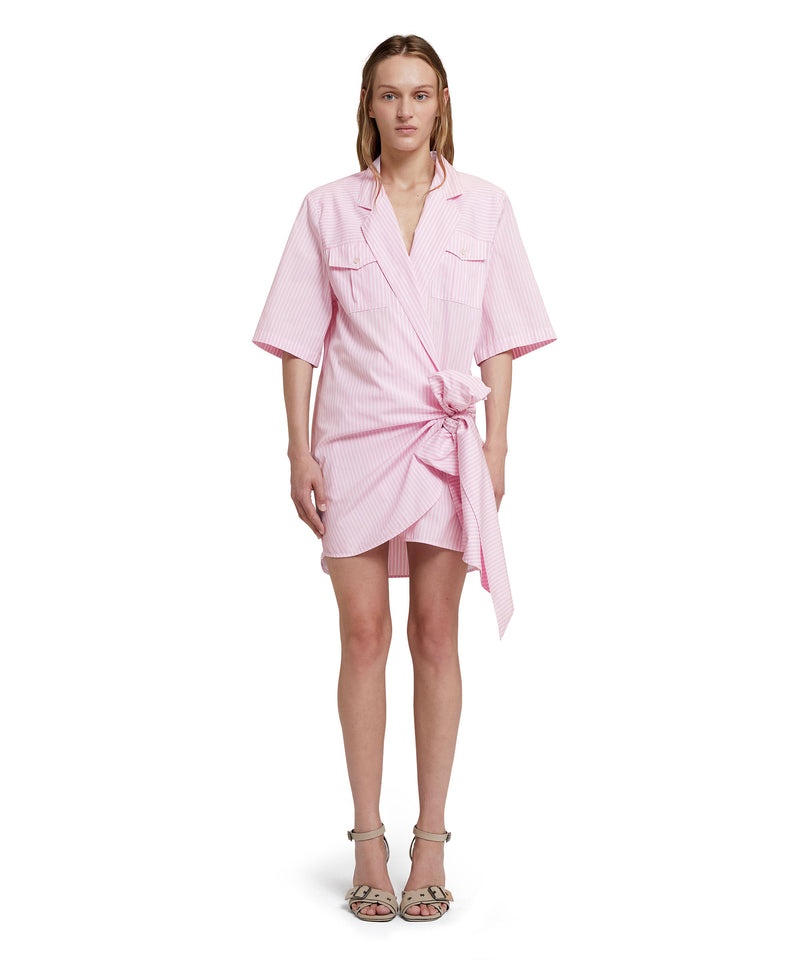 Pink MSGM Poplin With Bowed Waistline | USA_MSGM52780