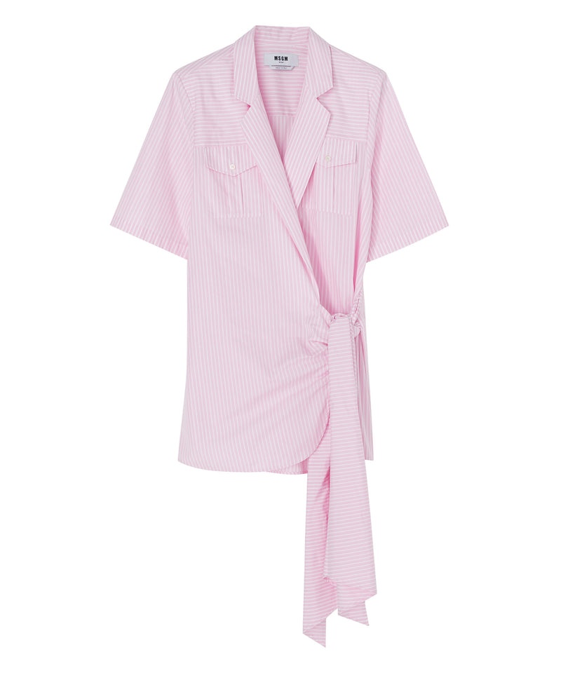 Pink MSGM Poplin With Bowed Waistline | USA_MSGM52780