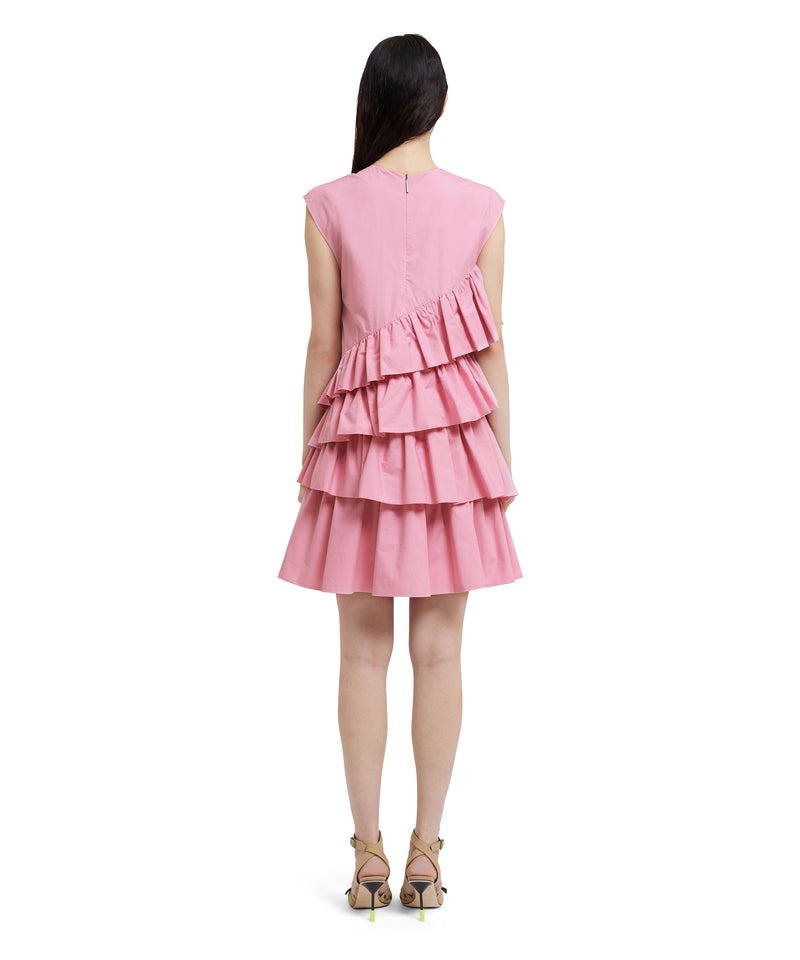 Pink MSGM Sleeveless Poplin With Ruffles | USA_MSGM31544