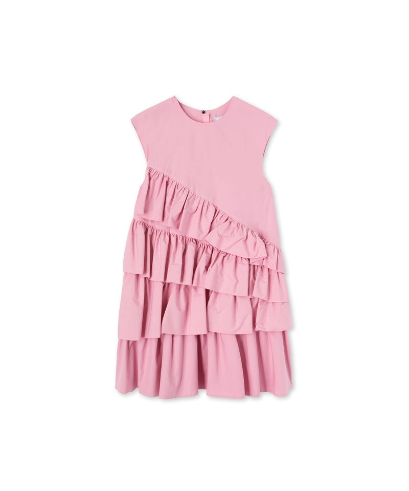 Pink MSGM Sleeveless Poplin With Ruffles | USA_MSGM31544