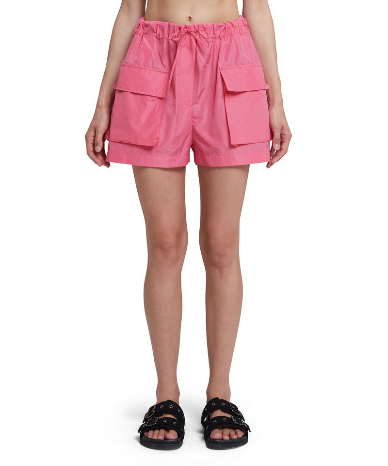 Pink MSGM Taffeta Cargo Shorts | USA_MSGM49307